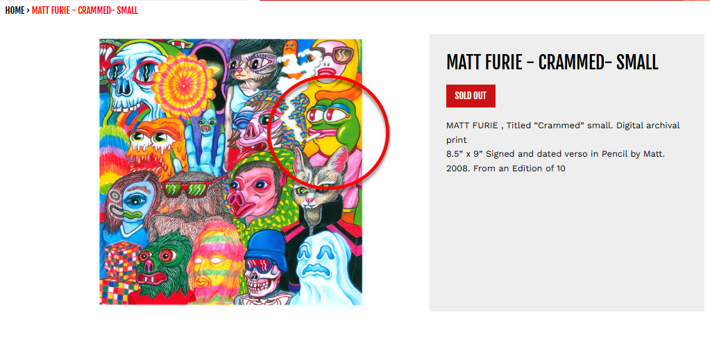 Matt Furie Crammed Small Artwork